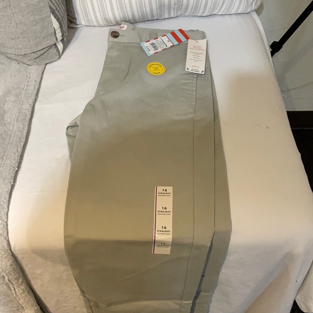 Cat and Jack size 16 stretch uniform pant